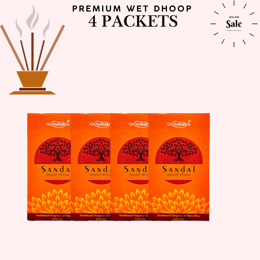 Sandal Wet Dhoop Misbah Brand pack of 4