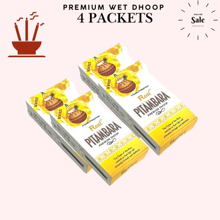 Pitambara Wet Dhoop Premium Real Brand Pack of 4