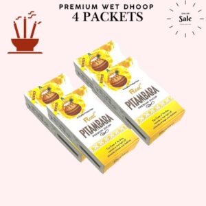 Pitambara Wet Dhoop Premium Real Brand Pack of 4