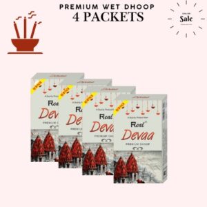 Deva Dhoop Premium Wet Dhoop Real Brand Pack of 4