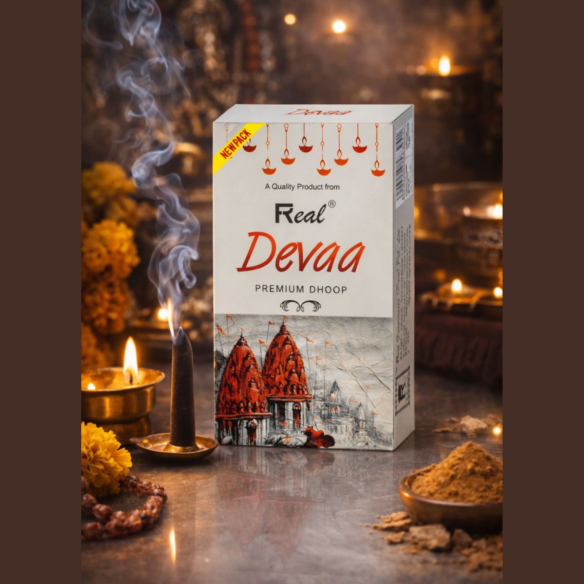 Deva Premium Wet Dhoop Organic By Real Brand - Image 3