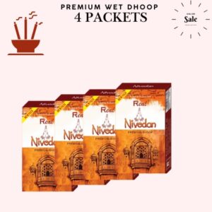 Nivedan Premium Wet Dhoop Real Brand Pack of 4