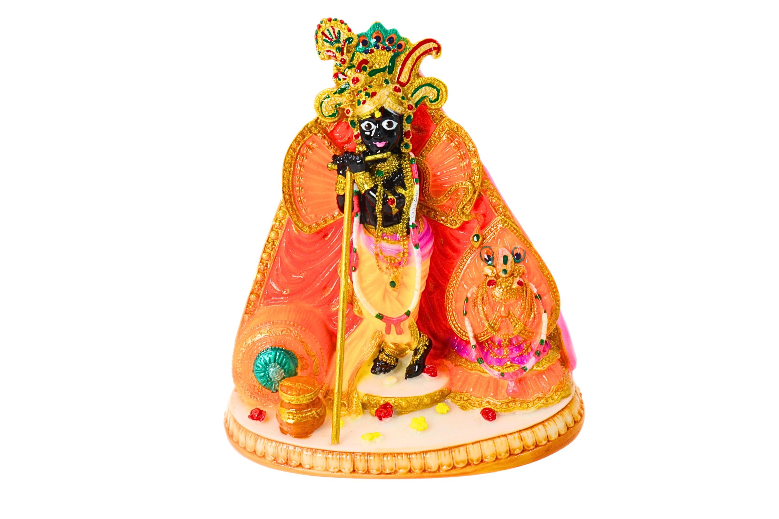 Shri Bankey Bihari Marble Dust Statue Washable