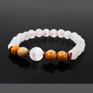Natural Quartz Bracelet for All 12 Zodiac Signs - Taurus - वृषभ (Vrishabh)