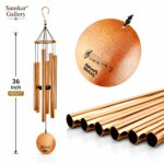 Nature's Melody Wind Chime Stunning Sound Rose Gold 36 Inch