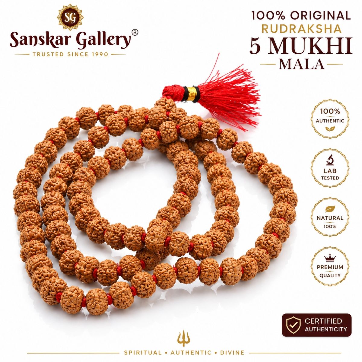 5 Mukhi Rudraksha Mala: Must-Have for Effortless Peace