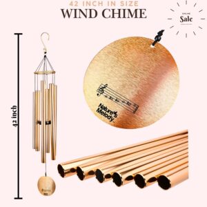 Nature's Melody Wind Chime 42 Inch Copper Color