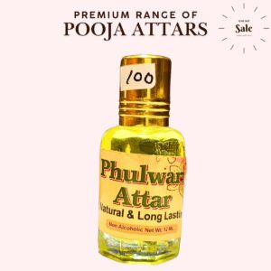 Pooja Attars Shivika Brand 12ml 6 Fragrances Non Alcohol - PHULWARI