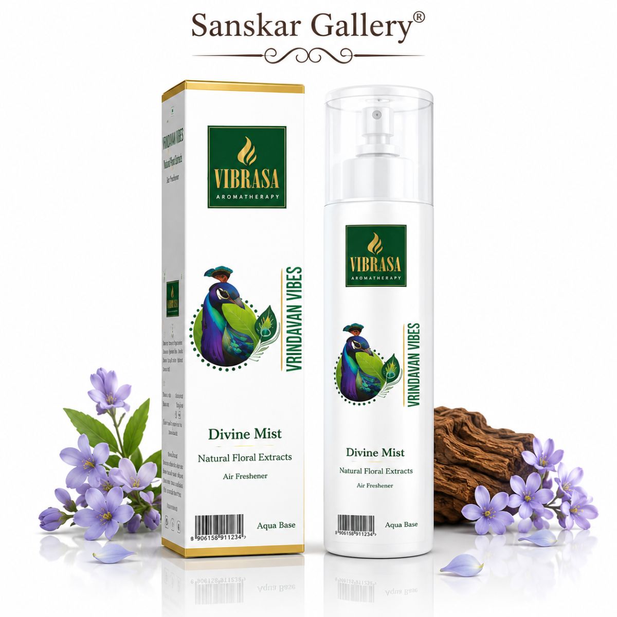 Vrindavan Vibes Air Freshner Premium Non Alcoholic Range Without Gas