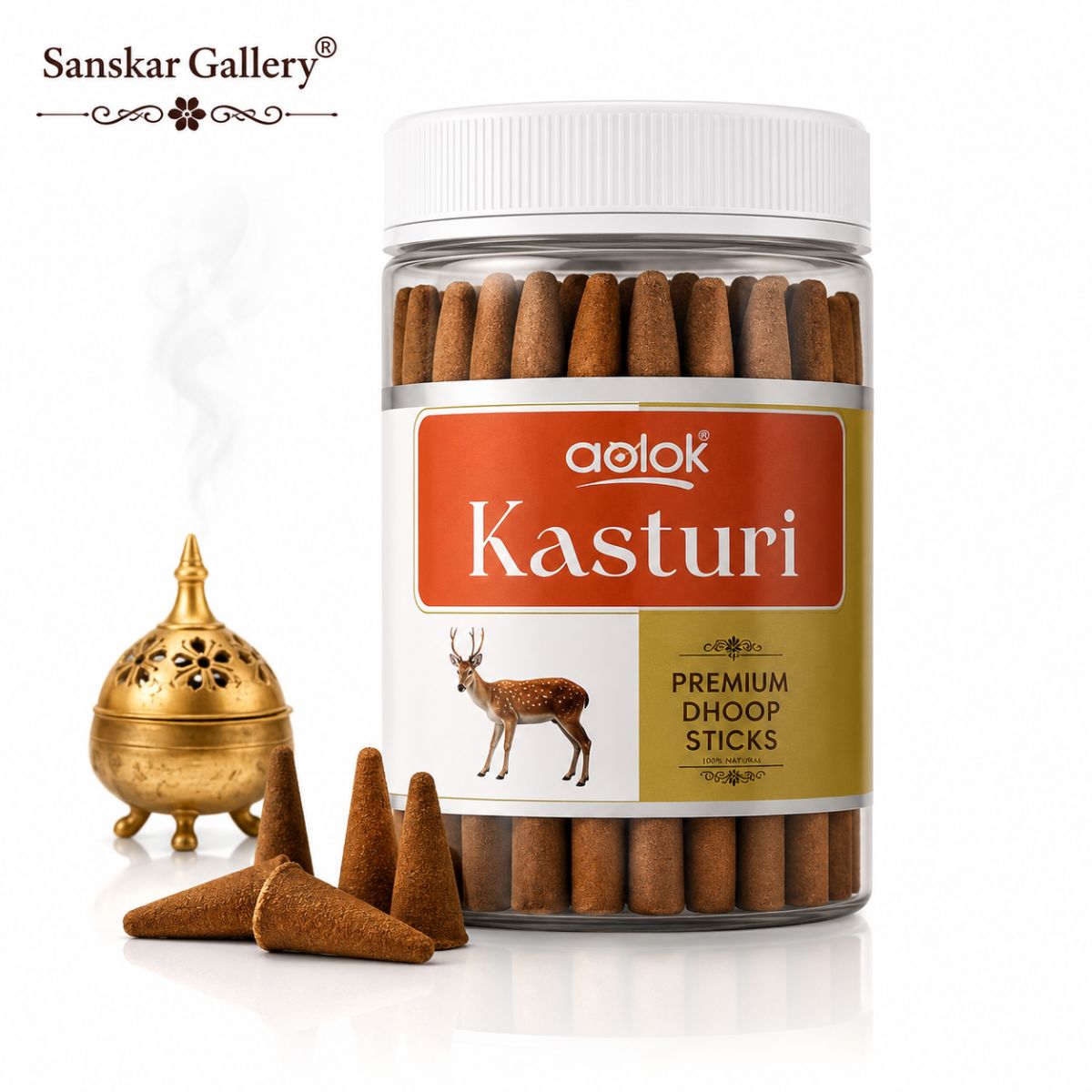 Kasturi Premium Stick Jar Low Smoke By Aalok