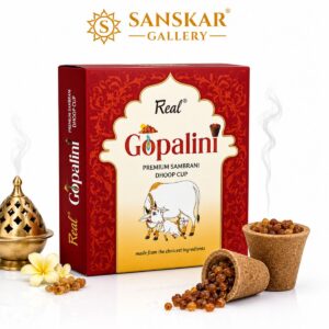 Gopalini Premium Quality Sambrani Cup 12 Pcs By Real Brand