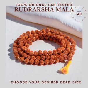 Authentic Rudraksha Mala Indonasian Orignal 5 Mukhi 108 Bead