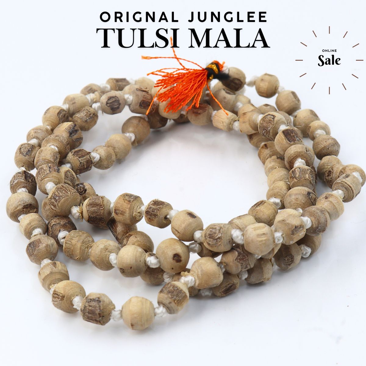 Tulsi Jap Mala 6MM Orignal Junglee Bead Simple Cut