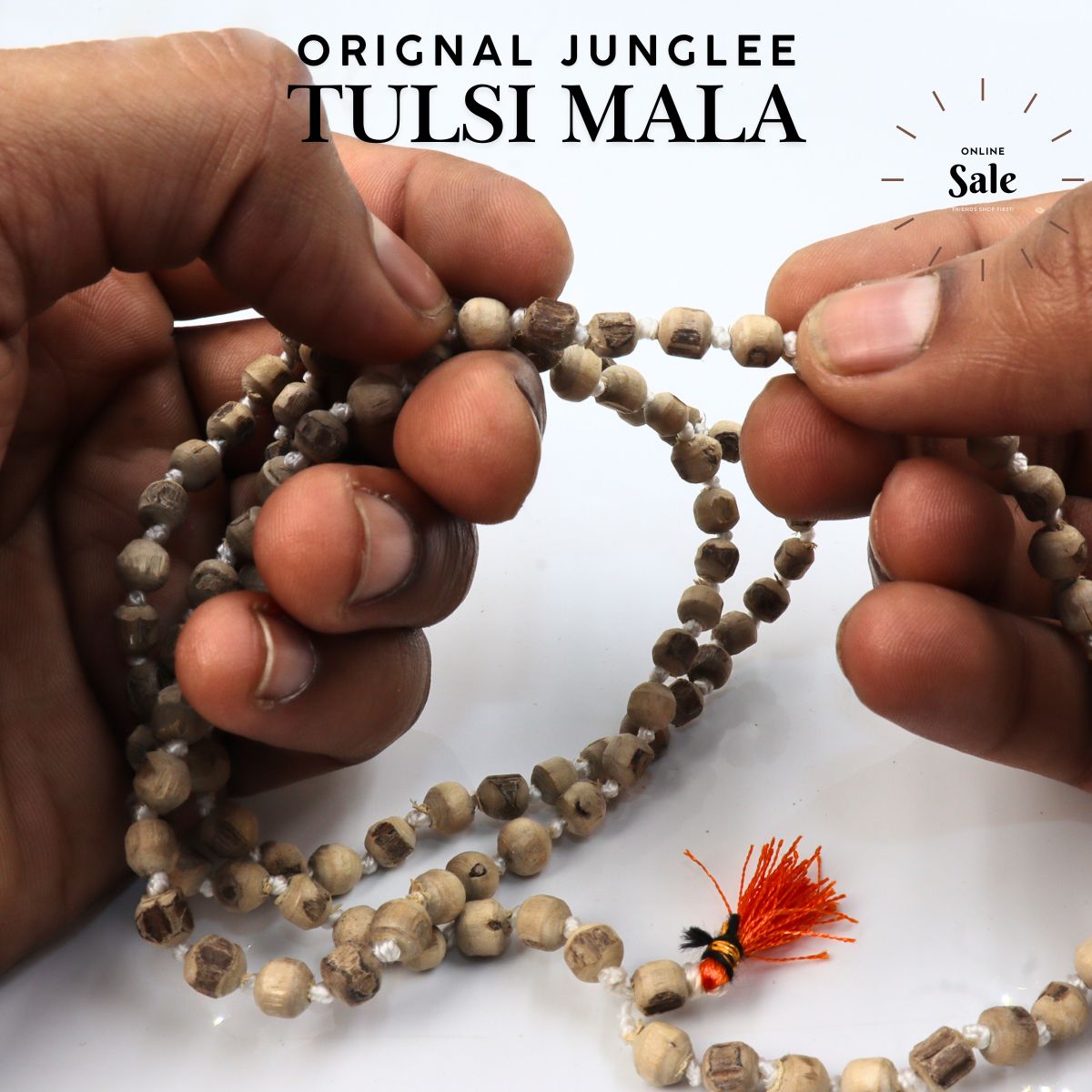 Tulsi Jap Mala 6MM Orignal Junglee Bead Simple Cut - Image 3