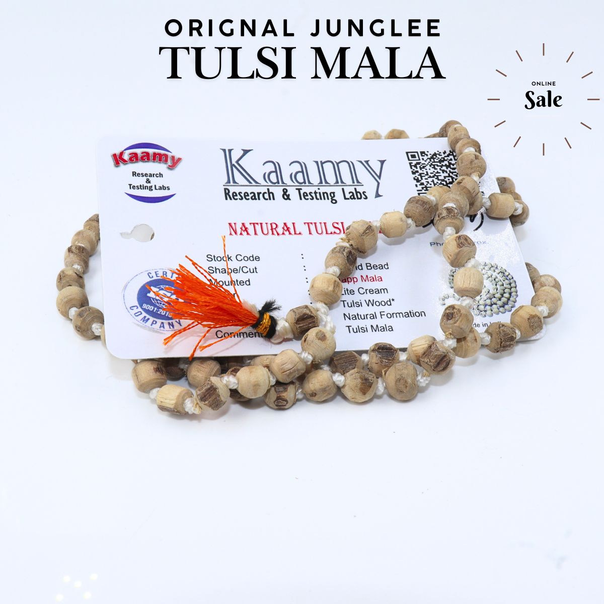 Tulsi Jap Mala 6MM Orignal Junglee Bead Simple Cut - Image 4