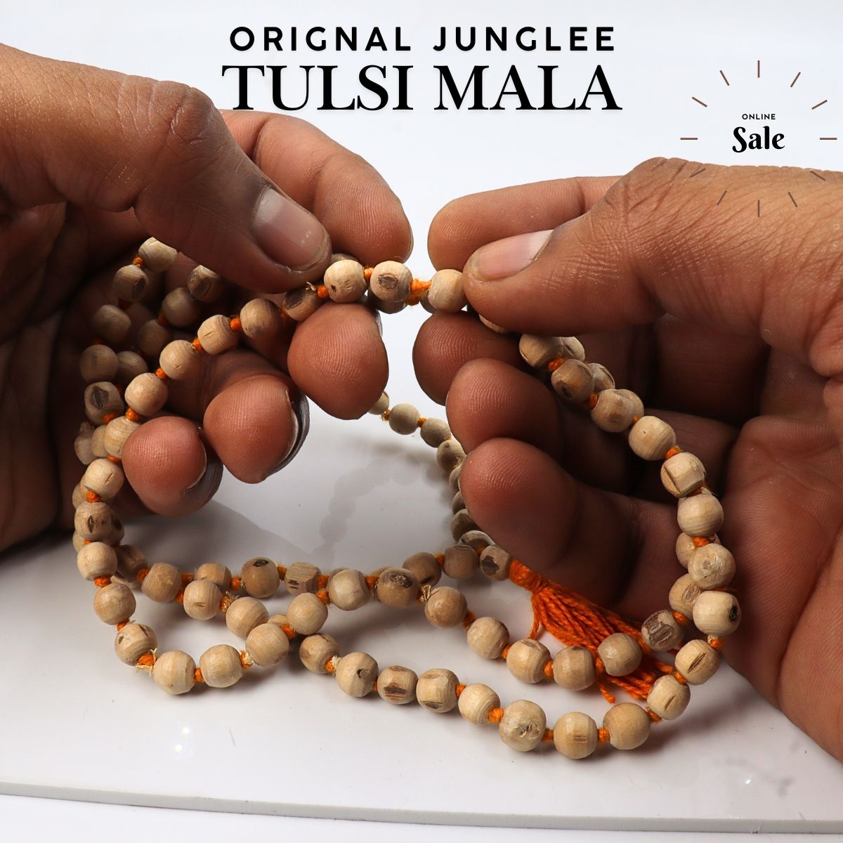 Orignal Tulsi Jap Mala 7MM Junglee Bead Perfect Round - Image 2