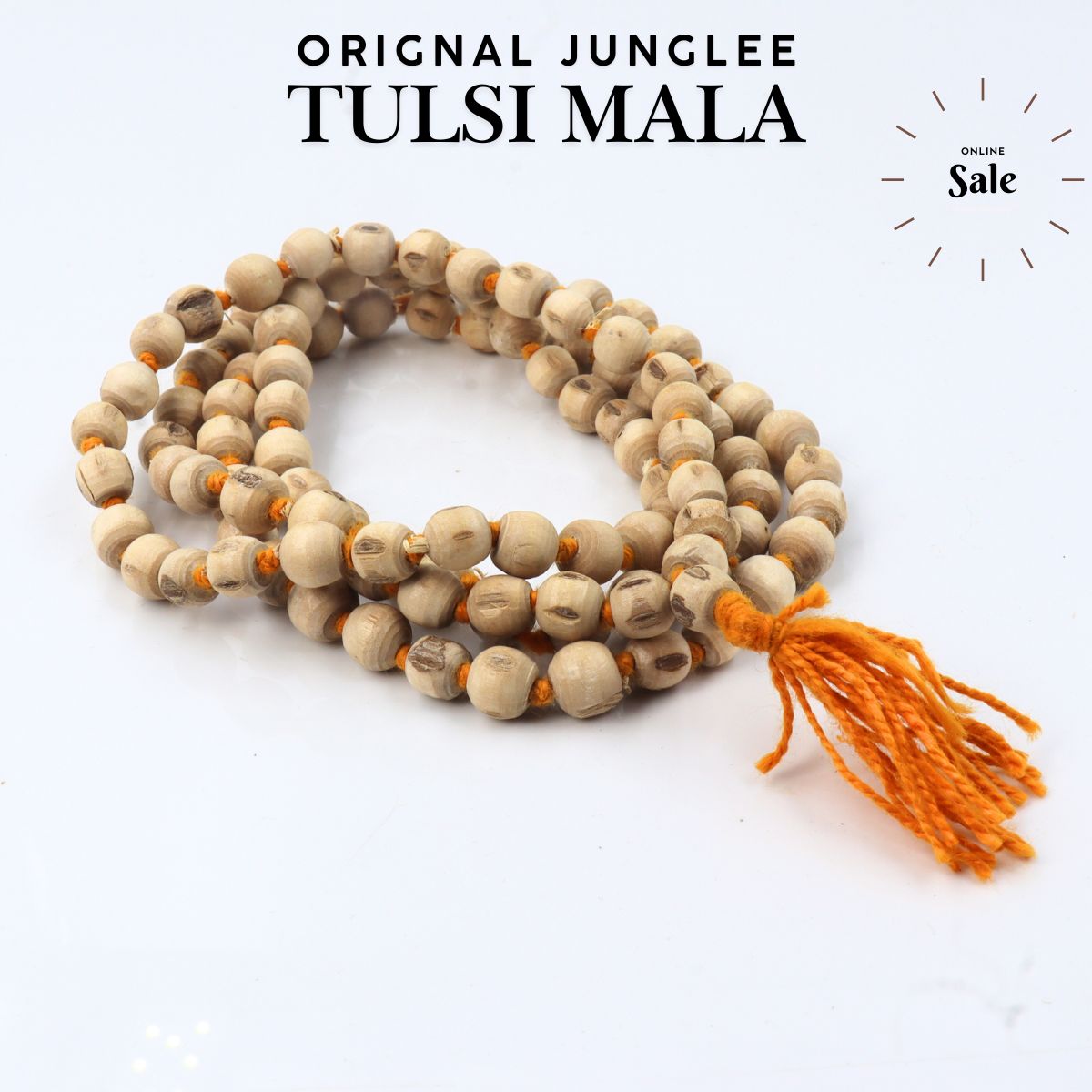 Orignal Tulsi Jap Mala 7MM Junglee Bead Perfect Round - Image 3