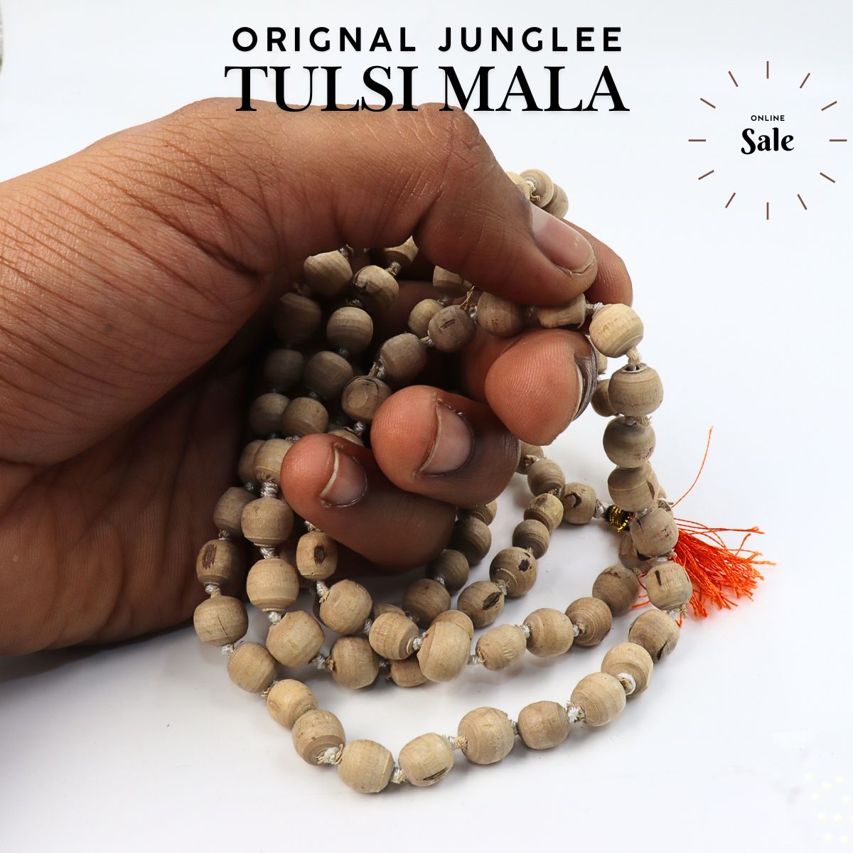 Orignal Tulsi Jap Mala 8MM Junglee Bead Perfect Round - Image 2
