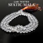 Orignal Crystal Sphatic Mala 6mm Diamond Cut Certified