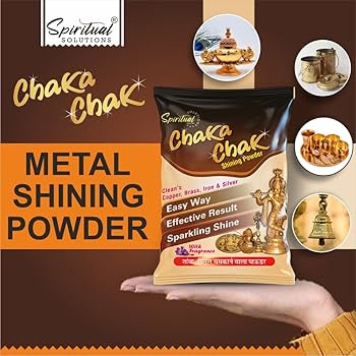 Chakachak Matel Cleaning Powder For Copper And Brass Shining - Image 2