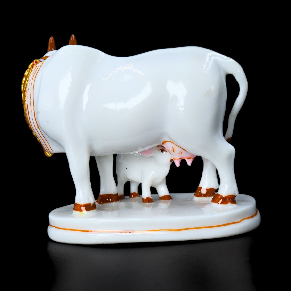 Cow Murti Marble Dust Premium 7.5 cm Height - Image 2