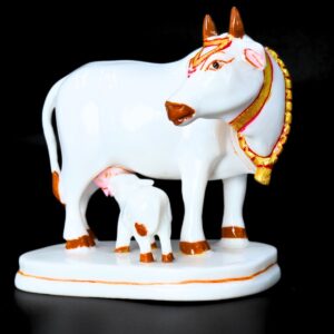 Cow Murti Marble Dust Premium 7.5 cm Height