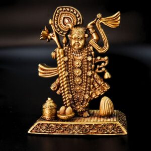 Shri Giriraj Brass Murti Small Size 12cm Premium Export Quality