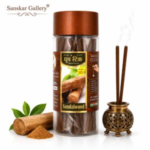 Tulsi Stick Dhoop Jar Premium Large Size Dharohar Brand
