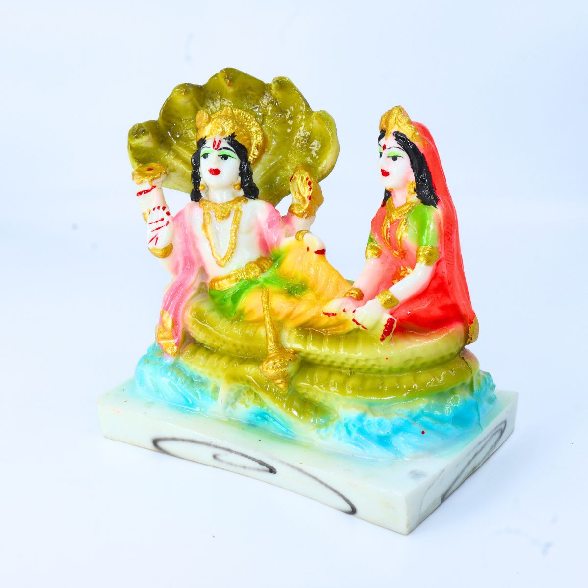 Vishnu Laxmi Sheshnag Swaroop Marble Dust Washable - Image 3