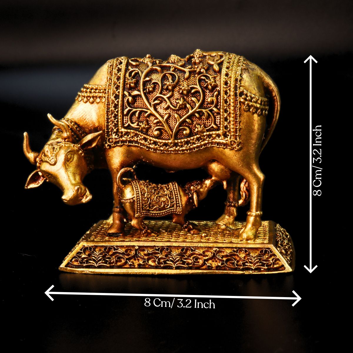 Kamdhenu Cow Brass Murti: Stunning Premium Quality Gem - Image 2
