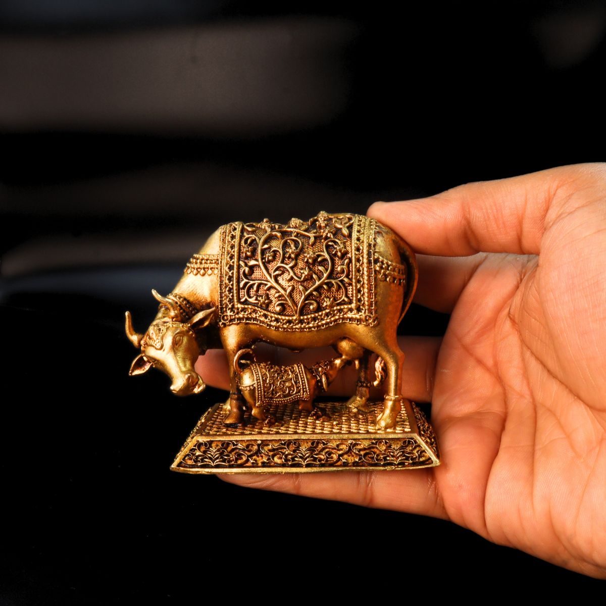 Kamdhenu Cow Brass Murti: Stunning Premium Quality Gem - Image 6