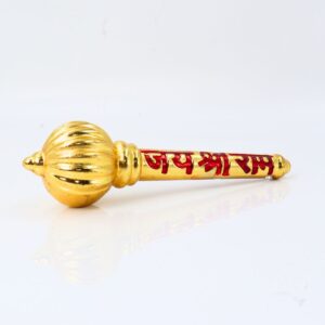 Matel Gada Golden Hanuman for Pooja & Office