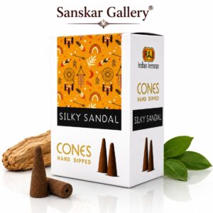 Silky Sandal Cone Dhoop Large Size Premium Raj Brand
