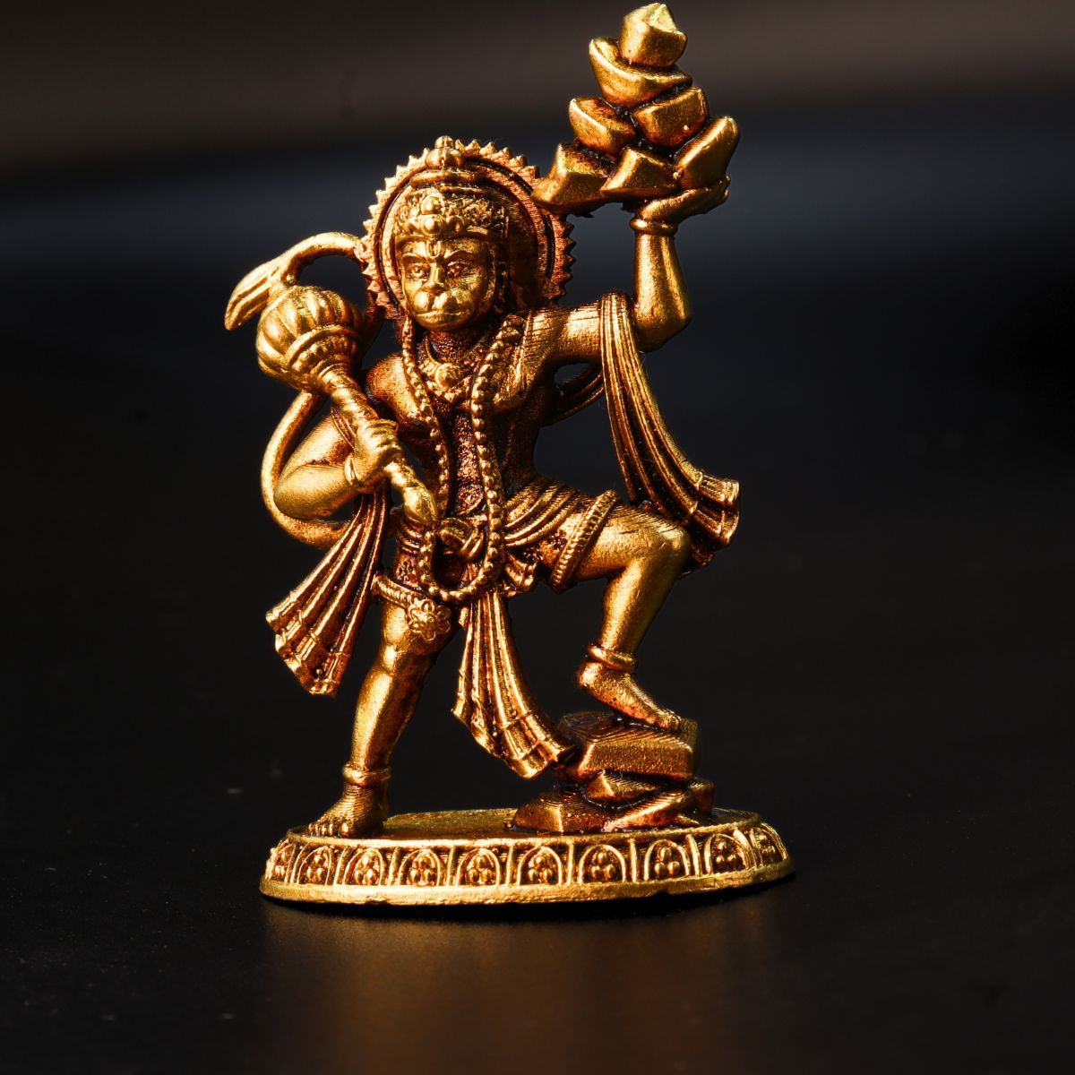 Pahaad Hanuman Brass Murti Small Size 2 Inch