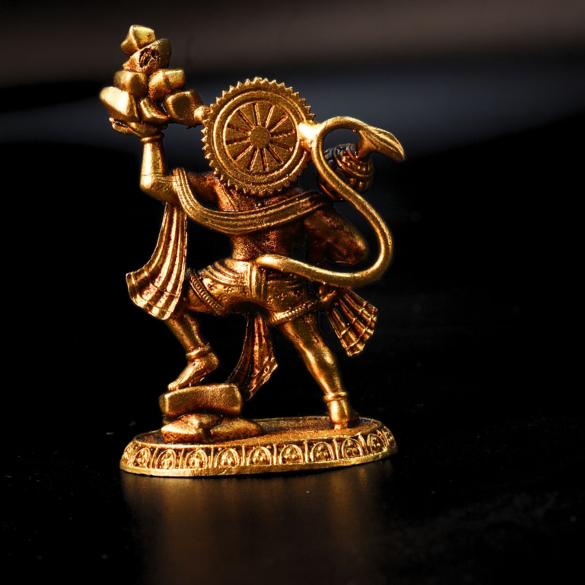 Pahaad Hanuman Brass Murti Small Size 2 Inch - Image 4