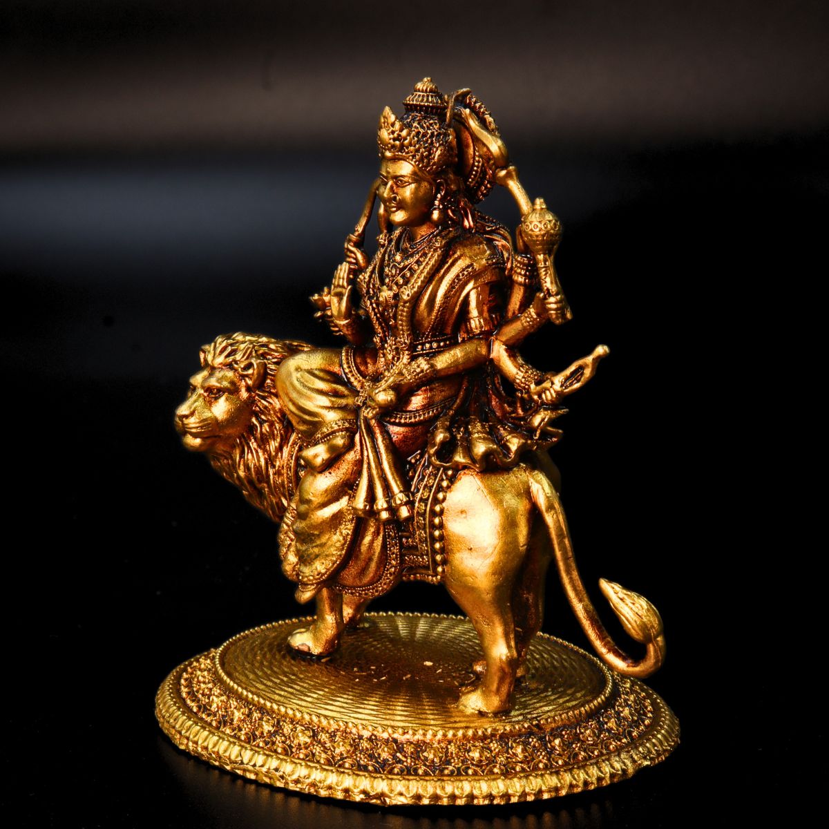 Maa Durga Brass Murti Export Quality 4 Inch: For Devotees - Image 6