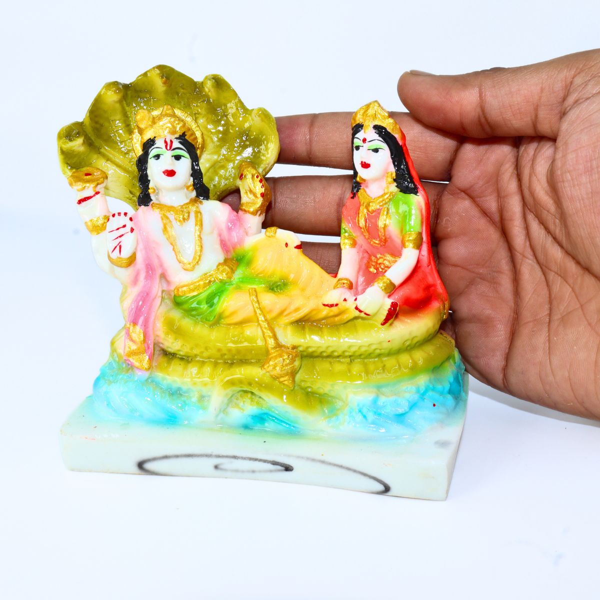 Vishnu Laxmi Sheshnag Swaroop Marble Dust Washable - Image 5