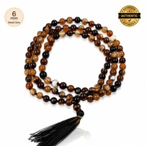 Sulemani Hakik Orignal Bead Mala 108+1 Bead 6 mm