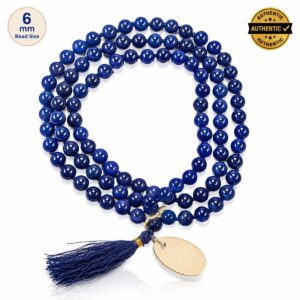 Orignal Blue Hakik Mala Medium Size 6mm