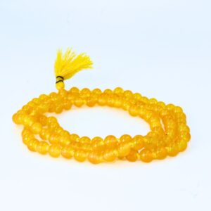Orignal Yellow Hakik Mala large Size For Wear Purpose 6mm