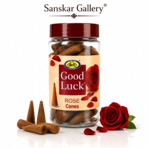 Rose Cone Dhoop Normal size Jar by cycle