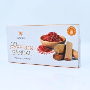Saffron Sandal Dry Dhoop Stick Low Smoke By Alaukik