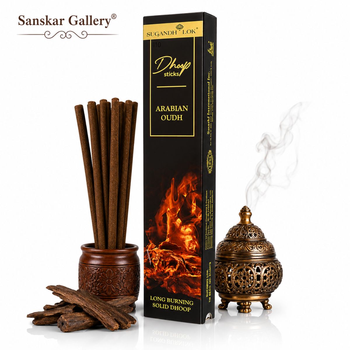 Arabian Oudh Long Low Smoke Sticks By Sugandh Lok