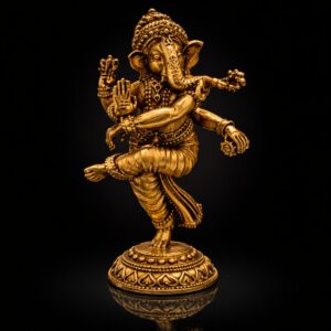 Dancing Ganesha Brass Export Quality 5 inch