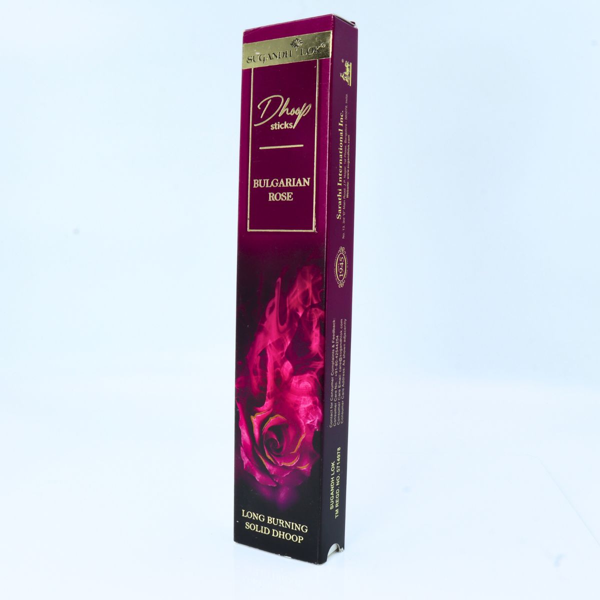 Bulgarian Rose Dhoop Sticks Low Smoke By Sugandh Lok