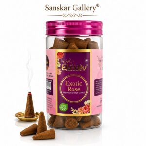 Exotic Rose Premium Large Size Cone Jar by Dharohar