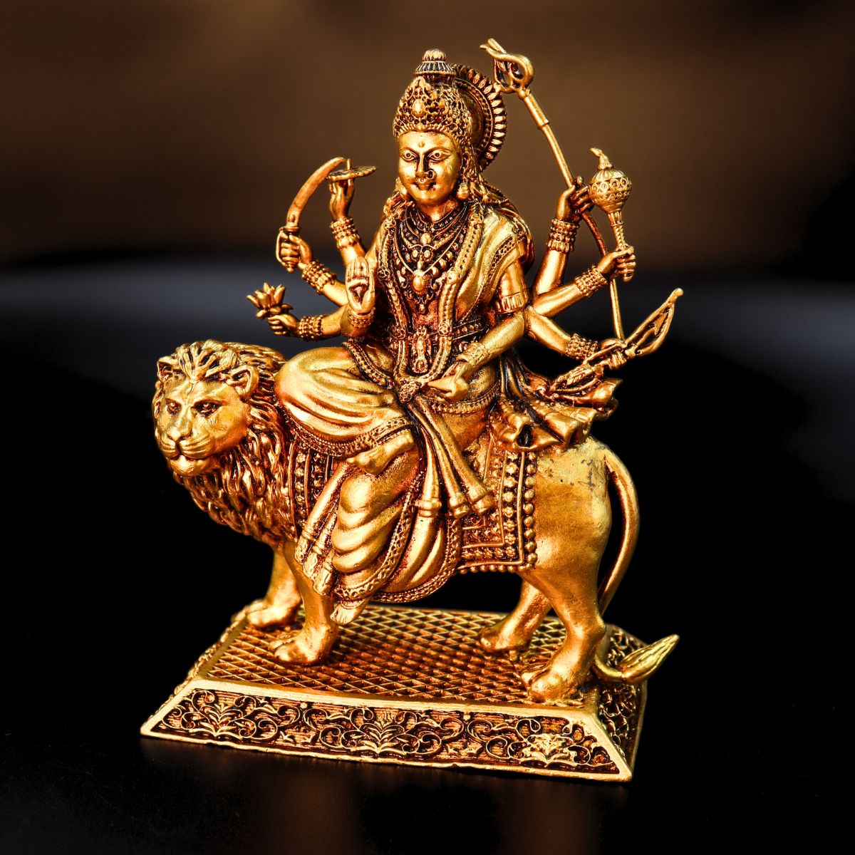 Durga Maa Murti: Stunning Premium Brass for Your Home
