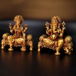 Laxmi Ganesh Statue Export Quality 3 Inch: for Your Home