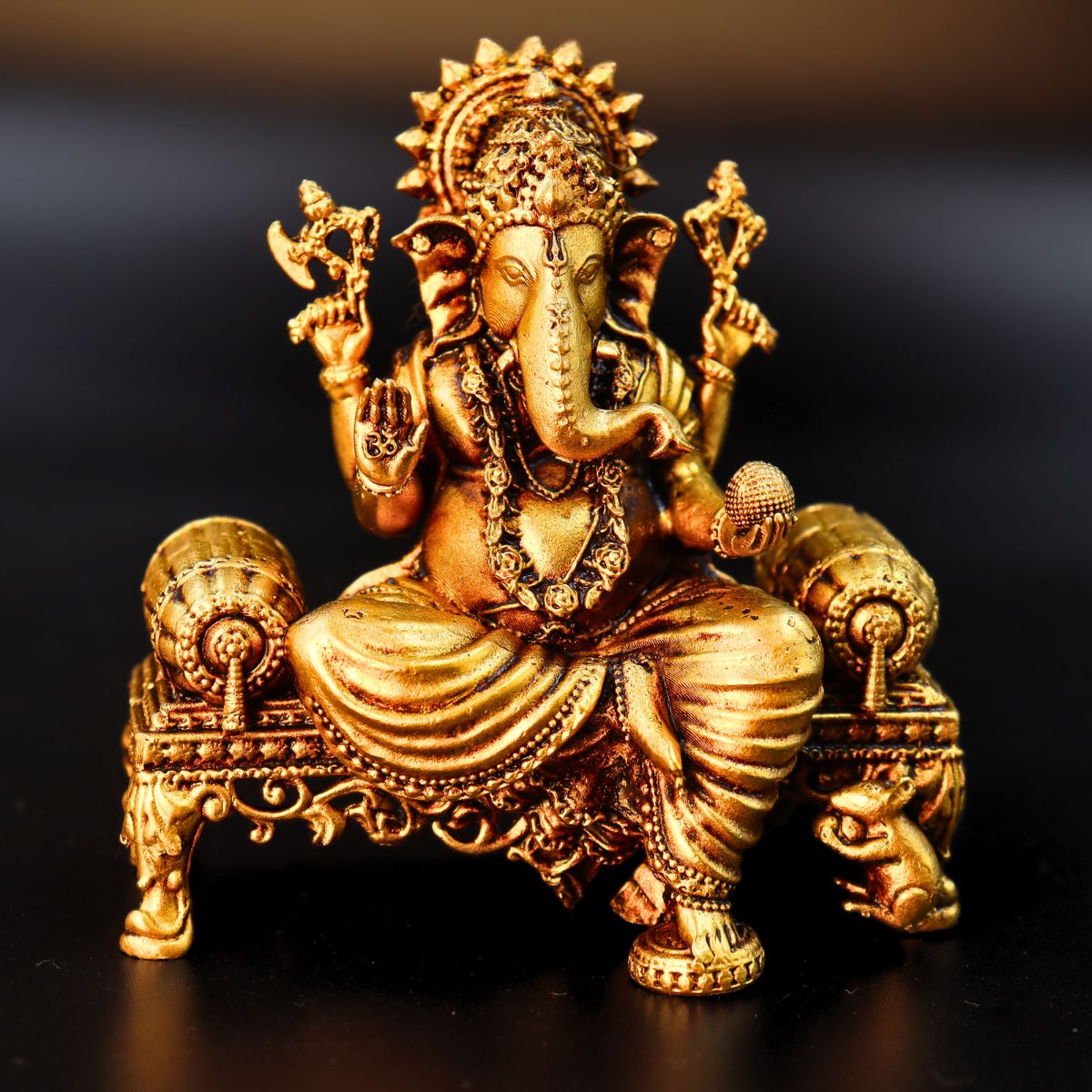 Laxmi Ganesh Statue Export Quality 3 Inch: for Your Home - Image 2
