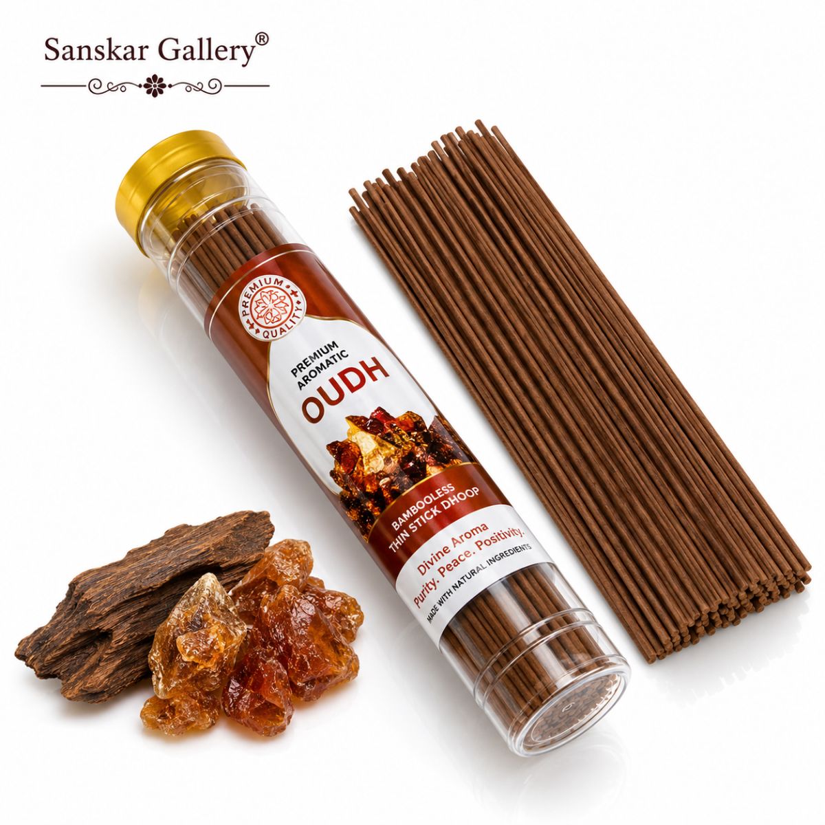 Oudh Premium Bambooless Stick Dhoop Jar By Shree Siddhi